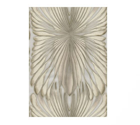 BEIGE WALLPAPER IN A WAVY DESIGN